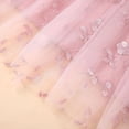 thumbnail image 5 of Flower Girl Dress Sleeveless Halter Neck Princess Tulle Dress Kids Summer Dresses Collar Bow Floral Embroidery Sundress for Wedding Party Birthday Casual Outfit(Pink,4-5 Years), 5 of 6