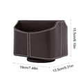 thumbnail image 3 of Kadlawus Leather Desk Organizer for Home Office, PU Leather Rotating Pen Holder, 360 Degree Remote Control Holder, Multi-Functional Storage Box for Stationery and Desk Accessories, 3 of 6