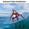 thumbnail image 4 of Akaso Brave 7 Le 4K30Fps Cámara De Acción Con Tarjeta De Memoria Microsdxc U3 De 128 Gb Kit De Accesorios Paquete Ultra Hd 131Ft Cámara Impermeable Eis 2.0 Wifi Control Remoto Zoom Cámara Subacuática, 4 of 5