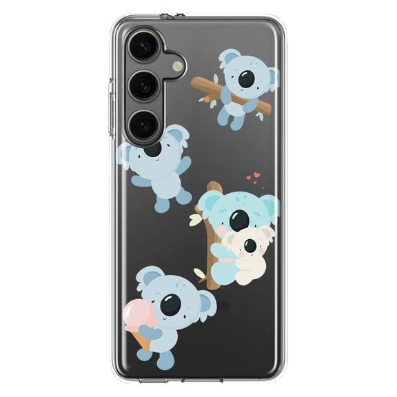 Mundaze - Case for Samsung Galaxy S24 Slim Shockproof Hard Shell Soft TPU Heavy Duty Protective Phone Cover - Cute Koala Friends