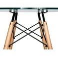 thumbnail image 6 of Round Bistro Dining Table - 30" Glass Top, Eiffel Base, Dining Room Table, Kitchen Table, Modern Design, 6 of 9