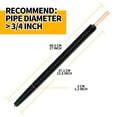 thumbnail image 4 of propuri Dryer Vent Cleaning Kit Clothes Dryer Lint Brush Vent Trap Cleaner Home Essentials Long Flexible Vacuum Brush,2Pack, 4 of 6