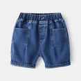 thumbnail image 2 of JLMSPLWG Denim Shorts Kids Wide Leg Jeans Shorts Baby Boy Loose Summer Casual Short Jeans Toddler Vintage Trendy Short Jean with Pockets Infant Boy Clothes, 2 of 5