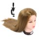 thumbnail image 5 of Cabeza de maniquí de práctica, muñeca de cosmetología, cabeza de entrenamiento de peluquería con cabello, 5 of 14