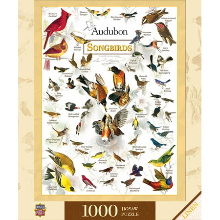 UPC: 0705988720499 | MasterPieces 1000 Piece Jigsaw Puzzle – Audubon Songbird – 19.25 x26.75