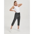 thumbnail image 4 of Stelle Women's Cotton Capri Joggers Pants with Side Pockets Workout Sweatpants,Drawstring Waist Running Yoga Athletic Tapered Casual Pants Lightweight Lounge Pants 20",XS-XXL Gray, 4 of 6