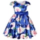 thumbnail image 2 of Vestido de verano con estampado de rosas para niñas, vestidos de princesa para bodas, fiestas de cumpleaños, vestidos de satén para niñas, ropa de Navidad, 2 of 5