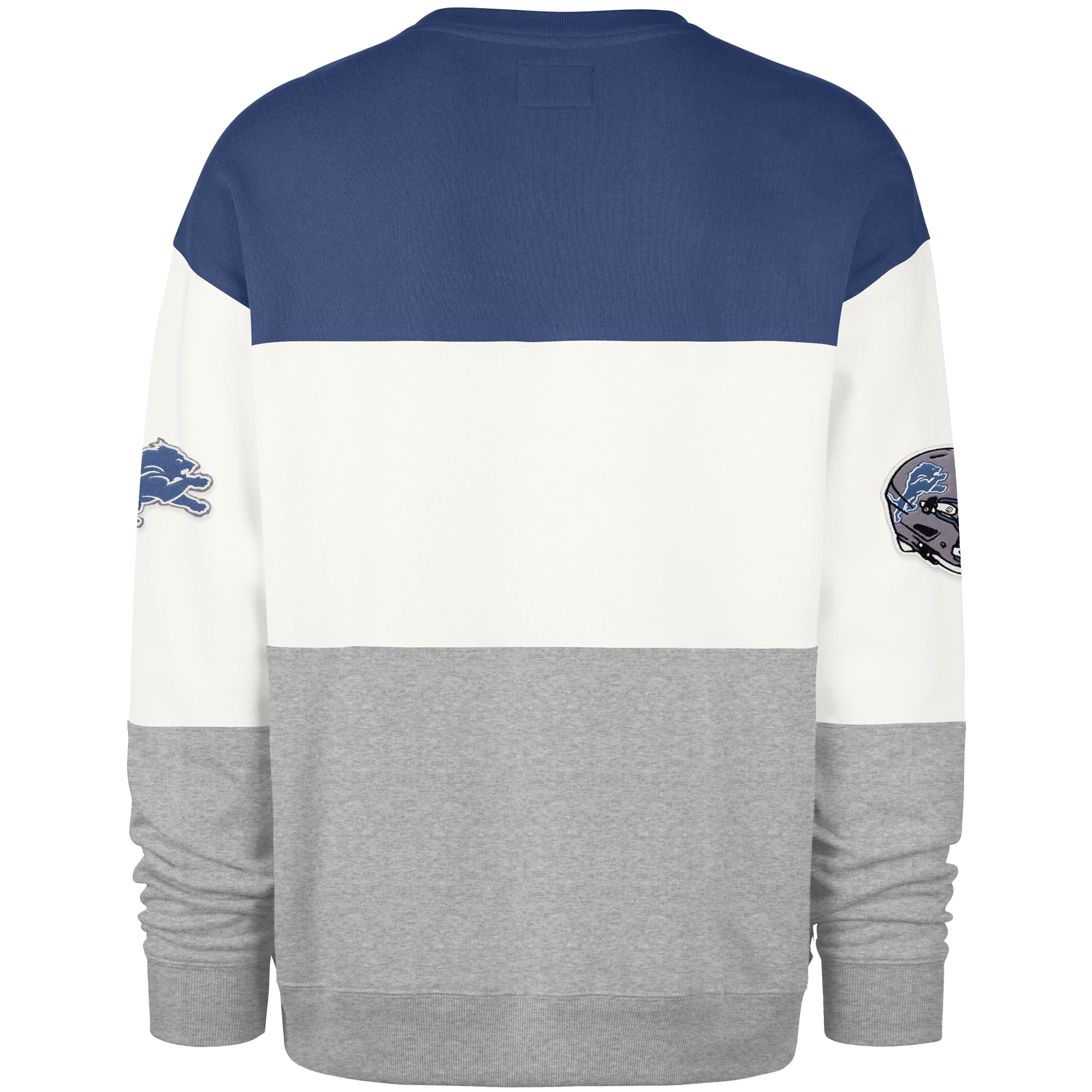 V12 LION CREW 柔らかなウール生地 メンズL ブルー Men's '47 Blue/Gray Detroit Lions Breeze Maximalist Sweatshirt