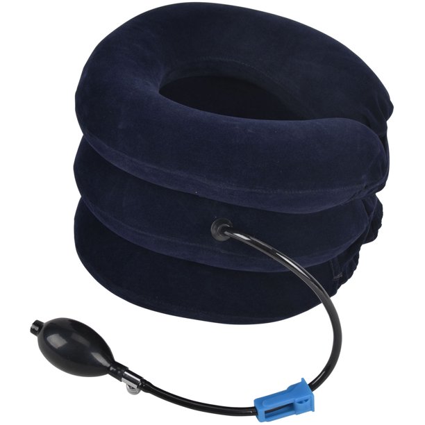 AMC Cervical Neck Traction Device for Head & Shoulder Relief, Blue