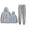 Gray, variant on Milo J Al Borde Hoodie Jogger Pant Fashion Clothes Men Women Sweatpant 2 Piece Suit