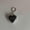 Black B, variant on Metal Key Chain Heart Shaped Double-Sided Makeup Mirror Keychain Mobile Phone Pendant Y2K Mirror Pendant Keychain Earphone Camera Pendant Bag Accessory