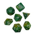 thumbnail image 2 of 7 Pieces Polyhedral Dices Set Durable Board Game Props game polyhedral for Card Game Cafe Yellow Green, 2 of 7