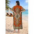 thumbnail image 3 of Women’s Viscose Printed Kaftan/Maxi Dress with Drawstring Waist/Ethnic Design SET OF 2, 3 of 9