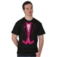 thumbnail image 5 of Breast Cancer Awareness Print Tuxedo Men's Graphic T Shirt Tees Brisco Brands L, 5 of 5