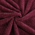 thumbnail image 5 of Unique Bargains Soft Flannel Fleece Velvet Blanket Burgundy 70" x 78", 5 of 8