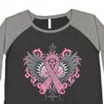 thumbnail image 4 of Inktastic Breast Cancer Cool Wings Women's Plus Size T-Shirt, 4 of 5