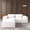 Beige, variant on bokifol 2-Seater Cloud Sofa,86.62"Modular Sectional Couch,Modern Deep Seat Sofa for Living Room,Comfy Double Layer Upholstered Seat Cushion,Breathable Corduroy Fabric,Brown