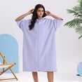 thumbnail image 1 of Women's Cotton Robe Lightweight Sleeve Zip Front Robes Soft Knee Length Bathrobe Housecoat Surfing Speed Drying Bathrobe Cloak, 1 of 5