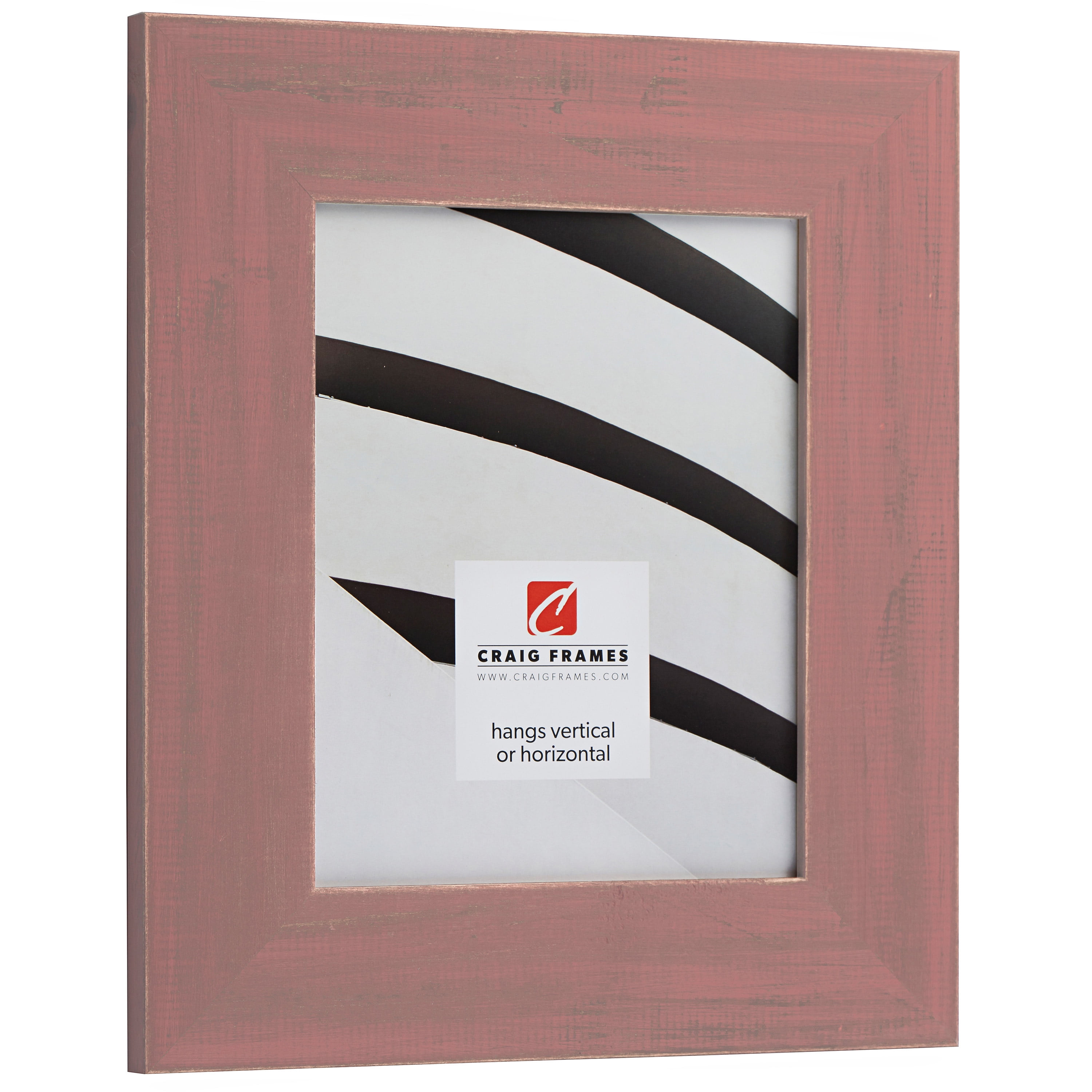Craig Frames Jasper Wide, 18x24 inch Picture Frame, Country Weathered Red
