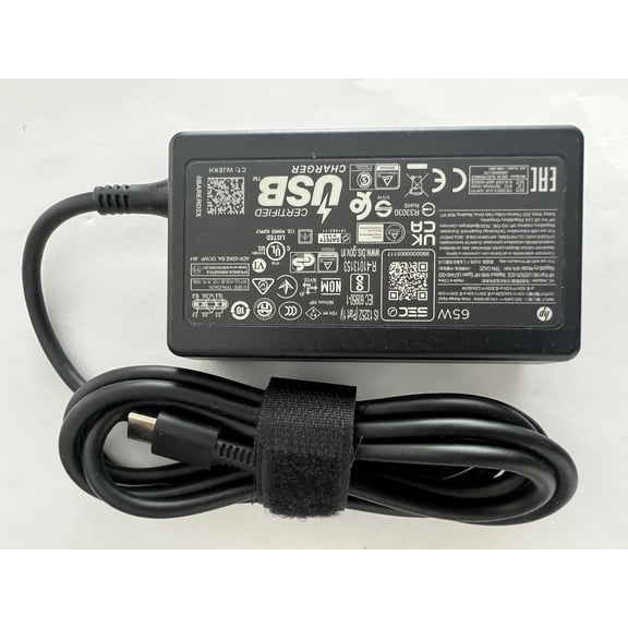 Original  HP L67440-001- 65W 20V 3.25A USB-C AC Adapter for  HP EliteBook x360, P/N: L65505-003, L67440-001, TPN-DA20.