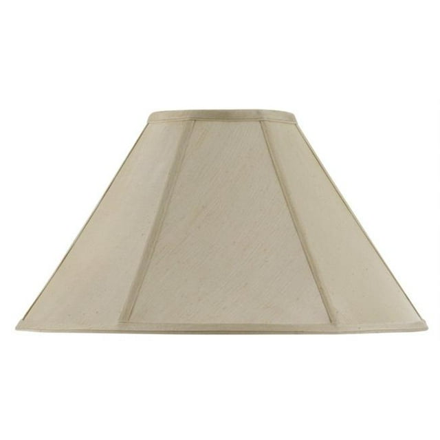 Cal Lighting SH-8101-17-CM 17 in. Vertical Piped Basic Coolie Shade, Champagne