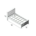 thumbnail image 6 of Plank+Beam Solid Wood Twin Bed Frame with Headboard, Classic Twin Size Adults Platform Bed, 6 of 9
