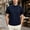 Navy, variant on Liweisiy Short Sleeve Shirts For Mens Lapel Collar Embroidery Breathable Lightweight Tees Daily Golf Sports Shirts Khaki 4XL