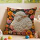 thumbnail image 5 of CaiYueKe Easter Rabbit Floral Pillow Cover - Sofa Cushion Case Home Decor Throw Pillow for Living Room Couch Bedroom Outdoor Indoor Decorative Accent Spring Holiday Farmhouse Decor, 5 of 8