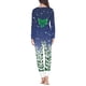 thumbnail image 4 of Pijama elegante de manga larga para mujer, ropa de dormir informal, conjunto de dos piezas, regalo de Navidad, Otoño e Invierno, 4 of 4