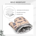 thumbnail image 4 of Kitchen Oven Glove Cartoon bunny expression pack Non-Slip Silicone Cooking Kitchen Gloves Washable Heat Resistant Oven Gloves for Microwave BBQ Baking Grilling, 4 of 7