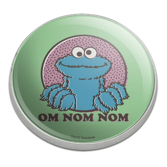Sesame Street Cookie Monster Om Nom Nom Golfing Premium Metal Golf Ball Marker