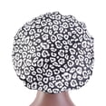 thumbnail image 2 of Bonnet de Soins Capillaires à Larges Bords en Satin Imprimé Floral à la Mode pour Femmes, 2 of 7
