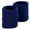 Blue, variant on Crown Sporting Goods Cotton Terry Cloth Wrist Sweatbands, 2-pack Black
