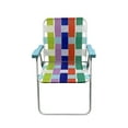 thumbnail image 3 of Mainstays Folding Beach Web Fabric Chair, Multicolor, 3 of 7