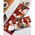 thumbnail image 6 of Chef Kitchen Decor Rug 2 Piece Set Washable Kitchen Mats 17"x47"+17"x30"(Chef), 6 of 6