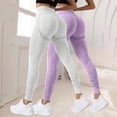 thumbnail image 3 of WHEANG 2PC High Waist Yoga Pants for Women Comfy Seamless Textured Workout Leggings Tummy Control Butt Lifting Stretch Fitness Pants for Running Daily Wear Slim Fit Yoga Pants Size S Red, 3 of 3