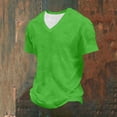thumbnail image 5 of Dagugfen Plus Size T Shirts for Men Short Sleeve V Neck Loose Fitted Basic Tee Shirt Tops Daily Tops S-5XL, 5 of 8