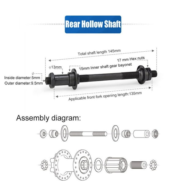 Mountain bike rear axle assembly new arrivals