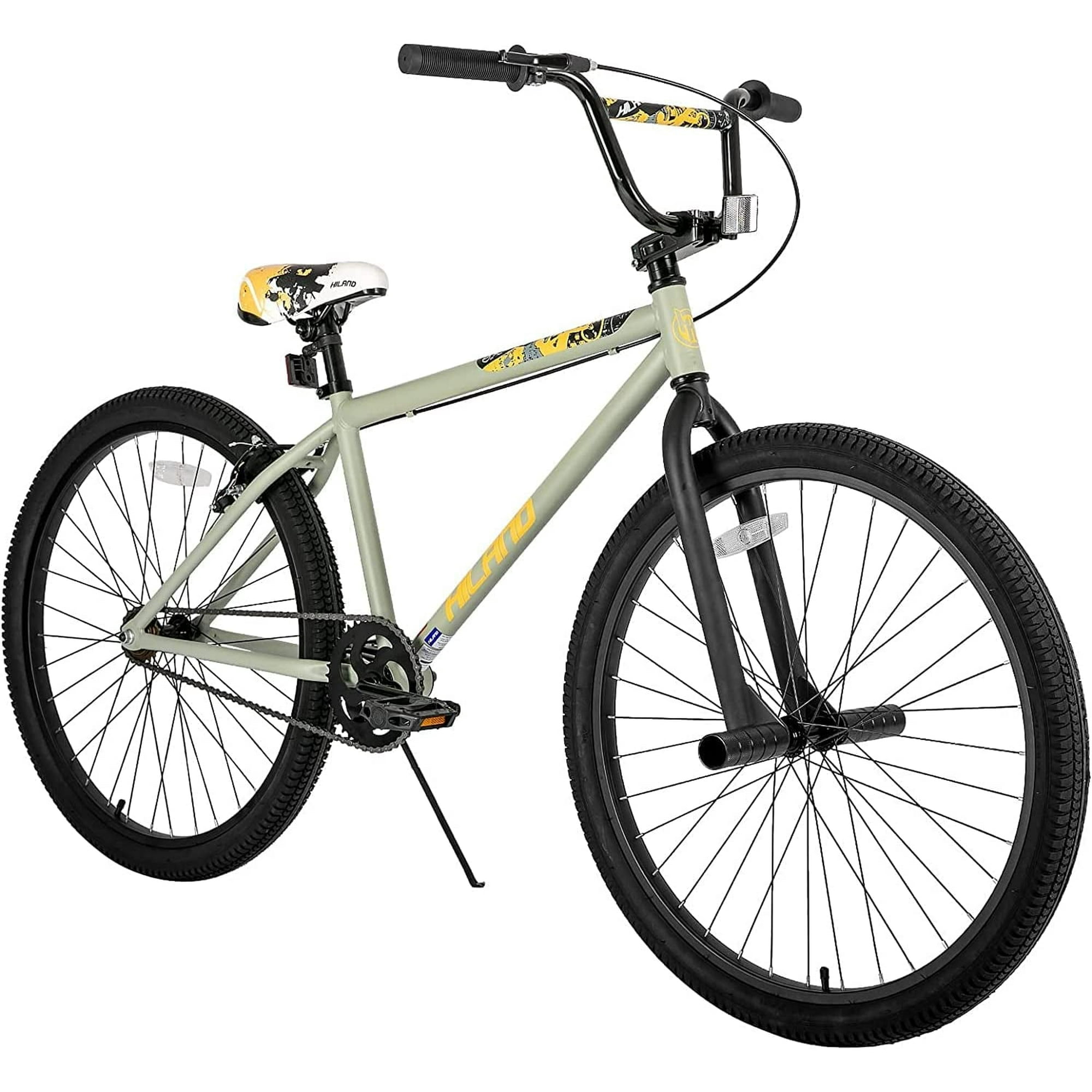 BMX BIKE Hiland 24 26 Pouces Cyclistes de Niveau Debutant a Avance avec 2 Chevilles pour Jeunes Adolescents Adultes Plusieurs Couleurs Walmart