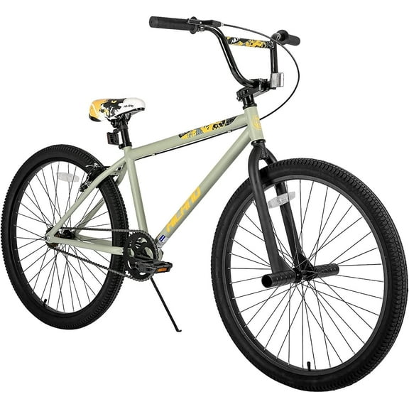 Hiland BMX BIKE 24 & 26 inch, Beginner-Level to Advanced Riders with 2 Pegs for Adults, Multiple Colors