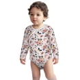 thumbnail image 2 of Xecao Rose Flowers Print Baby unisex-baby Cotton Long-sleeve Bodysuits-12 Months, 2 of 6