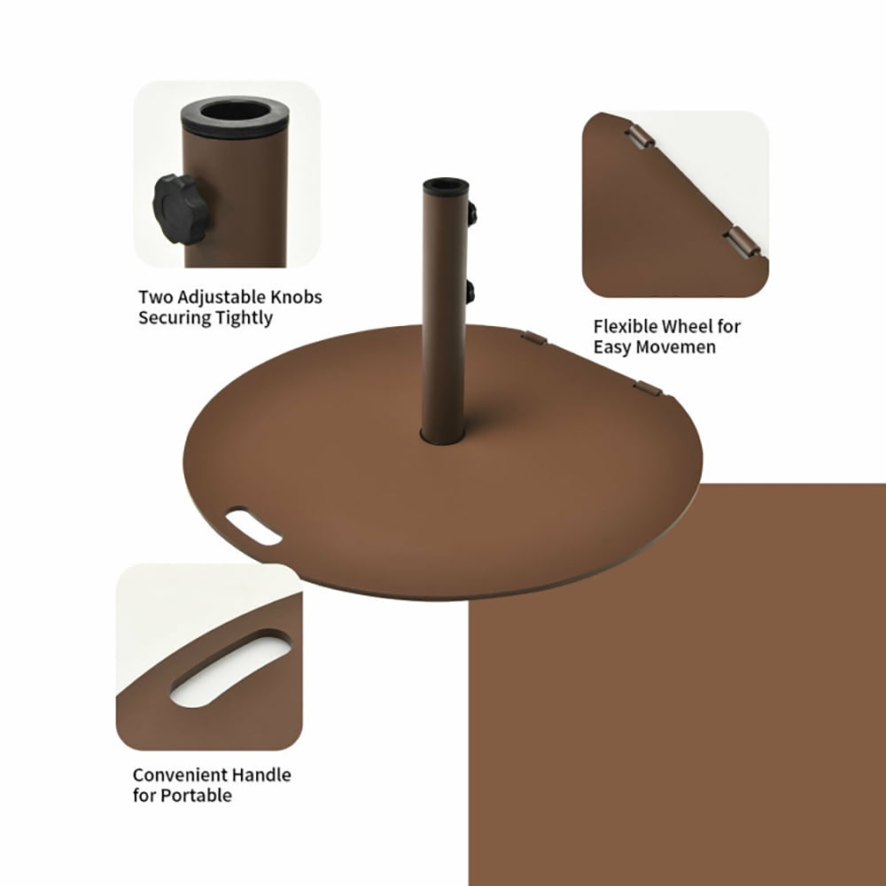 Aimee Lii 50 lbs Umbrella Base Stand with Wheels for Patio, Outdoor Umbrella Stand Aimee Lii 50 lbs Umbrella Base Stand with Wheels for Patio, Outdoor Umbrella Stand