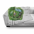 thumbnail image 3 of Educational Soft Flannel Fleece Blanket, Plant Cell Biology Research Botany Anatomy Structure Organic Life Nature, Cozy Plush for Indoor and Outdoor Use, 50" x 60", Green Pale Blue, by Ambesonne, 3 of 6