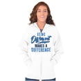 thumbnail image 3 of Being Different Makes a Difference Unisex Fleece Graphic Zip Up Hoodie Brisco Brands 4X, 3 of 5