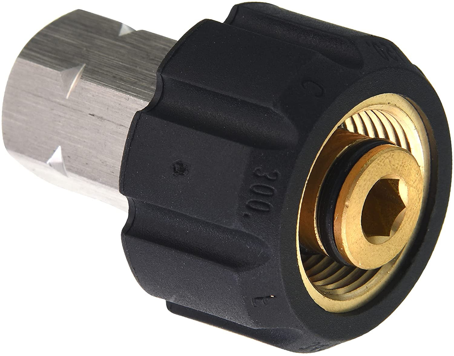 Male 3/8 To Female M22x1.5 Socket 14mm Wash Jet Adapter Pressure Washer 