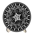 thumbnail image 1 of veasfak Calendar Dowsing Board Set Home Decoration Round Chart Mat Wiccan Altar Supplies C, 1 of 9
