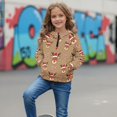thumbnail image 3 of Xoenoiee Christmas Deer Candy Print Girls Half Zip Hoodies Xmas Oversized Sweatshirts Casual Pullover Long Sleeve Shirts Fall Fashion 2024 Winter Clothes, Size 7-8 Years, 3 of 7
