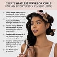 thumbnail image 3 of Heatless Hair Curler For Long Hair | Satin Covered Heatless Hair Curlers | Flexi Rods For Heatless Curls For All Hair Types | Hair Curlers, 3 of 5