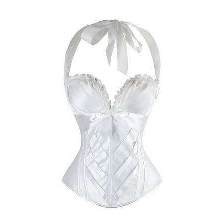 UPPADA Corset Tops for Women On Sale Womens Bustier Lingerie Bodice Corset Plus Size Bustier Tops Pattern Corset Belt Floral Bustier Top Underbust Lace Up Corset