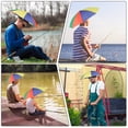 thumbnail image 4 of Toystoory 2 uds sombreros de paraguas ajustables de poliéster para pesca al aire libre jardinería y Camping plegables Paraguas de lluvia, 4 of 6